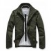 Men's Military Style Stand Collar Winter Jacket Slim Fit Fashion Coat