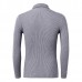 Mens Roll Neck Knitwear Cashmere Blend Turtleneck Slim Fit Knitted Sweater