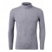 Mens Roll Neck Knitwear Cashmere Blend Turtleneck Slim Fit Knitted Sweater