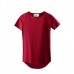 Long Mens Spring Summer Cotton Essential Basic Tshirts Short Sleeved T-shirts