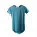 Long Mens Spring Summer Cotton Essential Basic Tshirts Short Sleeved T-shirts