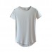 Long Mens Spring Summer Cotton Essential Basic Tshirts Short Sleeved T-shirts