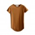 Long Mens Spring Summer Cotton Essential Basic Tshirts Short Sleeved T-shirts