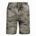 Mens Camouflage Printed Elastic Waist Loose Fit Beach Shorts With Drawstring