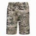 Mens Camouflage Printed Elastic Waist Loose Fit Beach Shorts With Drawstring