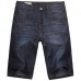 Men Summer Casual Loose Knee Length Straight Jeans Shorts