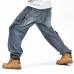 Loose Plus Size 30-46 Hip-Hop Men Fashion Big Size Jeans Pop Skateboard Pants