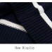 Winter Thick Casual Stand Collar Sweaters Mens Stripe Knitted Zipper Jacquard Cardigan