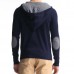 Casual Hooded Knitted Sweatshirt Pure Color Men Pullover Sweater Sport Tops