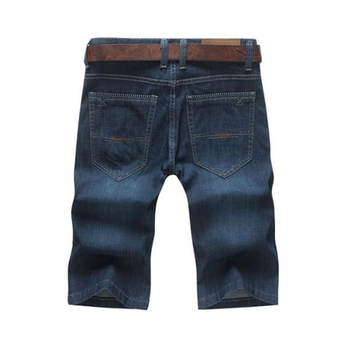 Summer Blue Jeans Straight Cut Fashion Men's Shorts Size 34-46