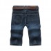 Summer Blue Jeans Straight Cut Fashion Men's Shorts Size 34-46