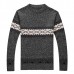 Mens Fashion Winter Spell Color Sweater O-neck Collar Casual Pullover Knitwear