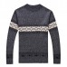 Mens Fashion Winter Spell Color Sweater O-neck Collar Casual Pullover Knitwear