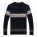 Mens Fashion Winter Spell Color Sweater O-neck Collar Casual Pullover Knitwear