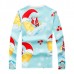 Santa Claus Printed Sweater Mens Casual Loose Cartoon Personality Pullover Sweaters