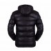 Men Winter Plus Thick Hooded Windproof Warm Fashion Contrast Color Lining Padded Jacket