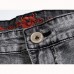 Mens Straight Legs Slim Fit Gray Elasticity Denim Pants Fashion Casual Jeans