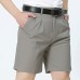 Middle Aged Mens Business Casual Golf Shorts Summer Cotton Knee Length Suit Shorts Pants