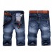 Summer Casual Straight Leg Thin Cotton Short Multi Pockets Jeans for Men