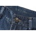 Summer Casual Straight Leg Thin Cotton Short Multi Pockets Jeans for Men