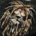 Plus Size Fashion Lion Head 3D Printed T-shirts Men's Loose-fitting Short Sleeve Tops Tees