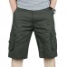 Big Size Cotton Men's Shorts Summer Multi Pockets Leisure Washing Cargo Shorts