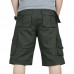 Big Size Cotton Men's Shorts Summer Multi Pockets Leisure Washing Cargo Shorts