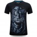 Plus Size Summer Mens 3D Tiger Pattern Printing Causal T-shirt Personality Cotton Short Sleeve Tees