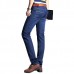 Spring Summer Casual Business Straight Leg Basic Thin Long Jeans for Men