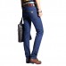 Spring Summer Casual Business Straight Leg Basic Thin Long Jeans for Men