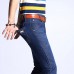 Spring Summer Casual Business Straight Leg Basic Thin Long Jeans for Men