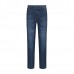 Mens Casual Business Fashion Denim Pants Summer Mid Rise Straight Legs Jeans