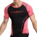 Summer Mens Elastic Training Quick Drying Sport T-shirt Breathable Slim Fitness Jogging Tops Tees