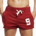 SEOBEAN Men's Elastic Waist Home Pants Casual Arrow Sports Beach Shorts