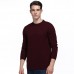 Winter 100% Merino Woolen knitted Sweater Men's Casual Round Neck Long Sleeved Thick Pullover