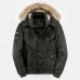 Mens Winter Plus Thick Warm Padded Hooded Outerwear Parka Jacket