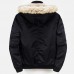 Mens Winter Plus Thick Warm Padded Hooded Outerwear Parka Jacket