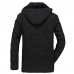 Mens Fleece Thick Warm Big Size Hooded Detachable Outdoor Jacket Winter Coat