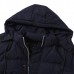 Winter Thick Warm Multi Pockets Zipper Up Padded Jacket Outerwear Parkas for Men