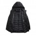 Winter 2 in 1 Thick Warm Padded Jacket Zipper Button Hooded Fashion Casual Men Two-piece Parkas