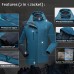 Mens 2 in 1 Outdoor Warm Water Repellent Windproof Multi-Pockets Winter Jacket