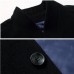 Mens Wool Mid-long Business Casual Trench Coat Autumn Winter Slim Fit Jacket