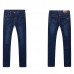 Plus Size Casual Business Straight Legs Loose High Elastic Jeans for Men