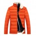 Winter Quilted Thick Warm Stand Collar Zipper Slim Padded Jackets for Men