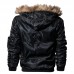 Men Pilot Bomber Jacket Army Military Flight Motorcycle Jackets Winter Parkas Padded Outerwear