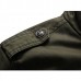 Mens Epaulet Military Cotton Multi-pocket Stand Collar Big Size Jacket