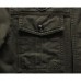 Mens Epaulet Military Cotton Multi-pocket Stand Collar Big Size Jacket