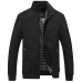 Casual Business Plus Size XS-5XL Pure Color Zipper Spring Autumn Jacket for Men