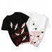 Chinese Wind Folk Cranes Embroidery Loose Cotton T-shirt Large Size Mens Round Neck Short Sleeve Tee