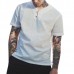 Chinese Style Cotton Linen LeisureT-shirt Spring Summer Men's Pure Color Short Sleeves T-shirt